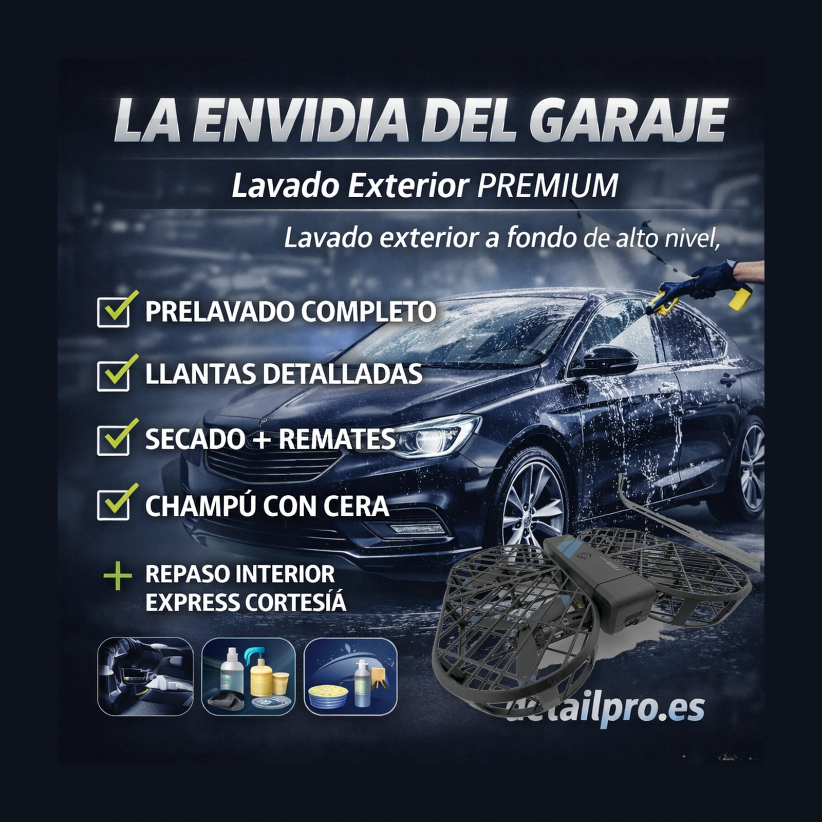La Envidia del Garaje Exterior Premium